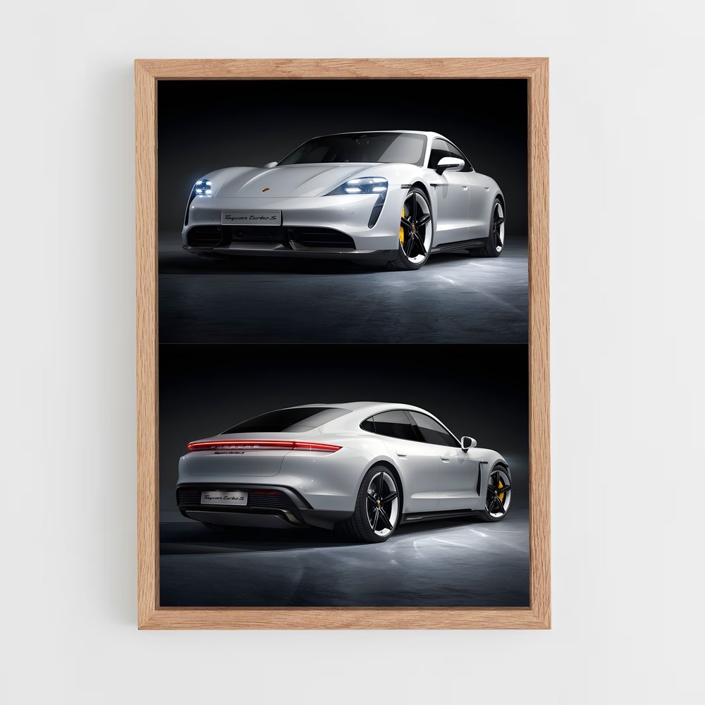 Poster Taycan Turbo S – affiche Porsche (vue 4)